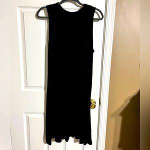 Black, tank style T-shirt dress